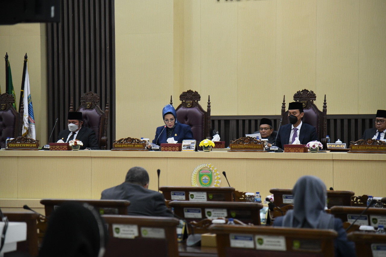 Rapat Paripurna DPRD Sumsel.