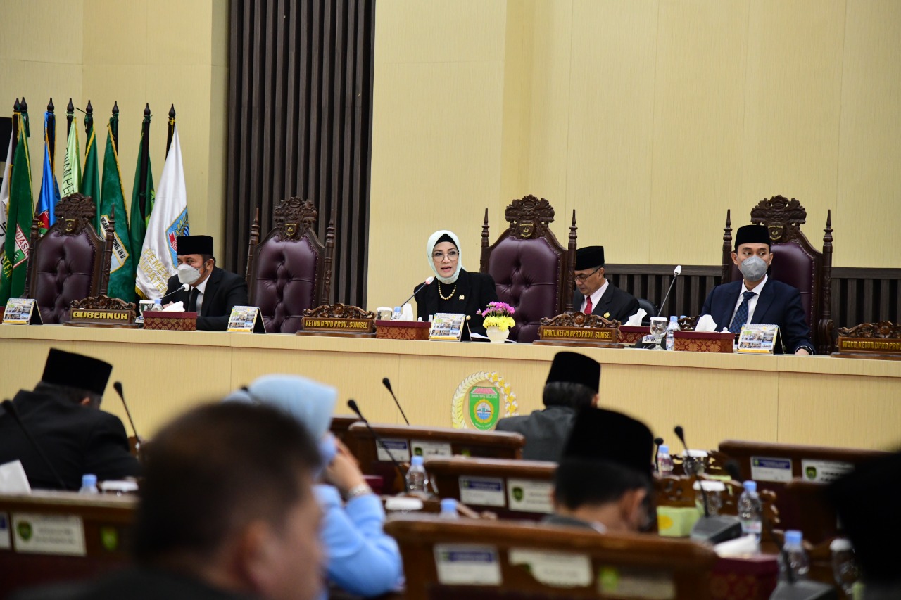 Rapat Paripurna DPRD Sumsel.