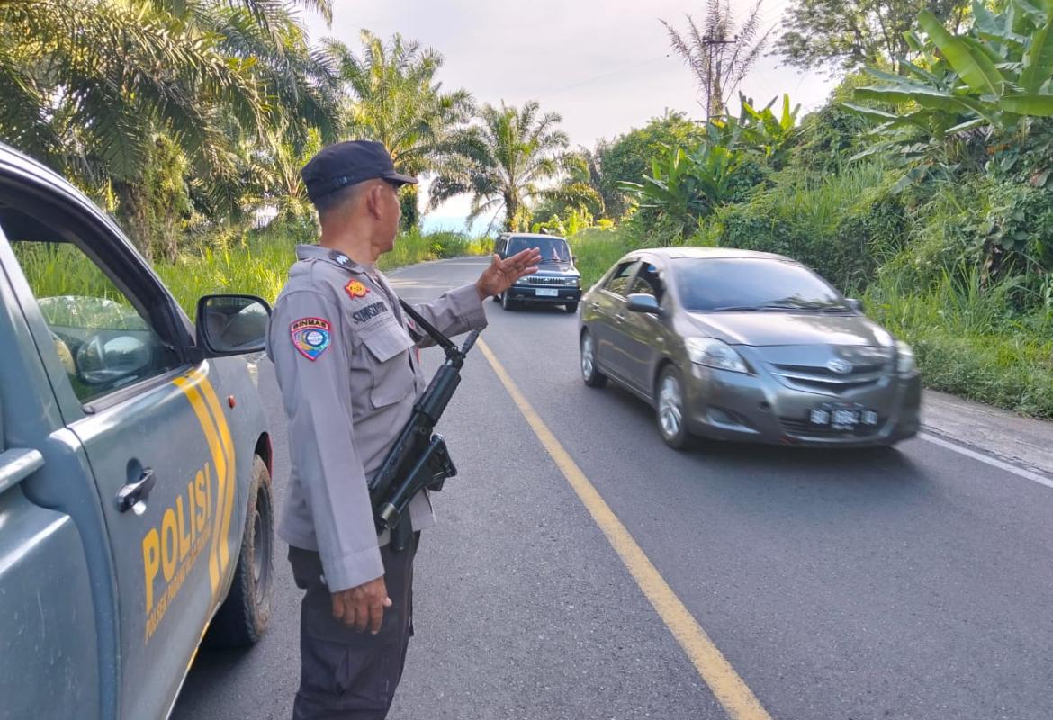 Polsek PU Tanding Gelar Patroli di Jalur Lintas Lubuklinggau–Curup