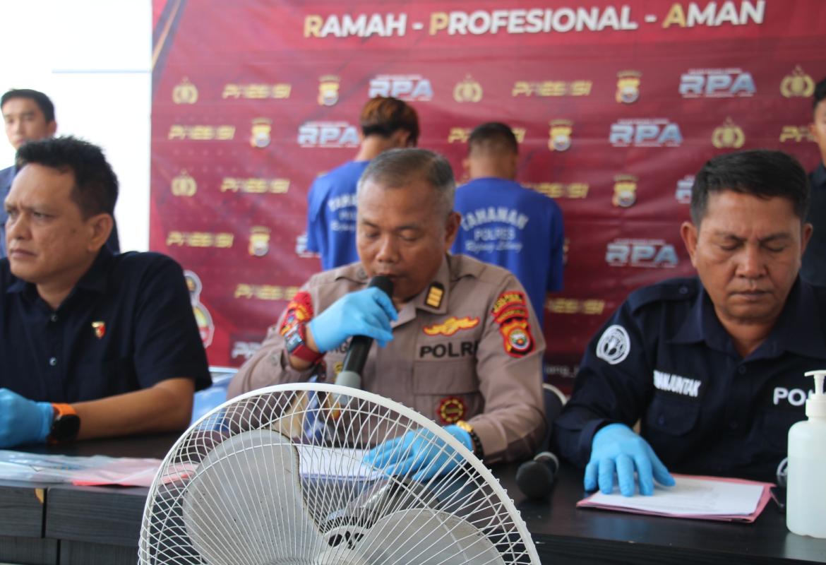 Kegiatan Press Release Ungkap Kasus Tindak Pidana di Wilayah Hukum Polres Rejang Lebong Pencurian dengan 7 TKP