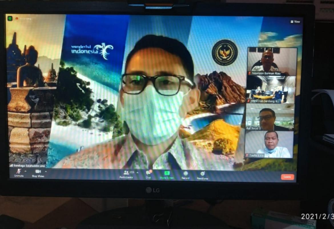 Menteri Pariwisata dan Ekonomi Kreatif (Menparekraf) Sandiaga Salahudin Uno