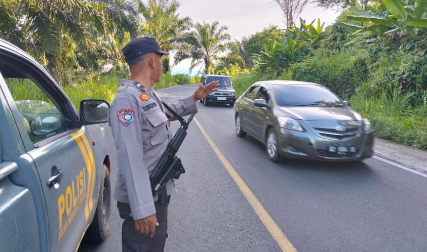 Polsek PU Tanding Gelar Patroli di Jalur Lintas Lubuklinggau–Curup